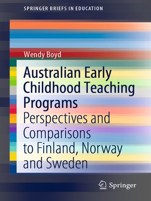 cover image of Australian Early Childhood Teaching Programs